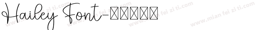 Hailey Font字体转换